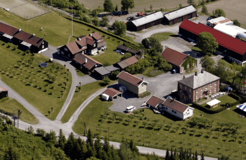 Øverland gård flyfoto